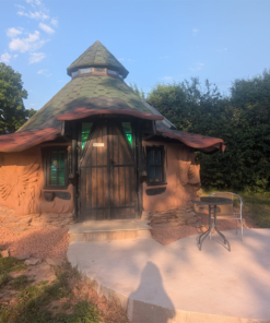 Outside of Fire Glamping Pod